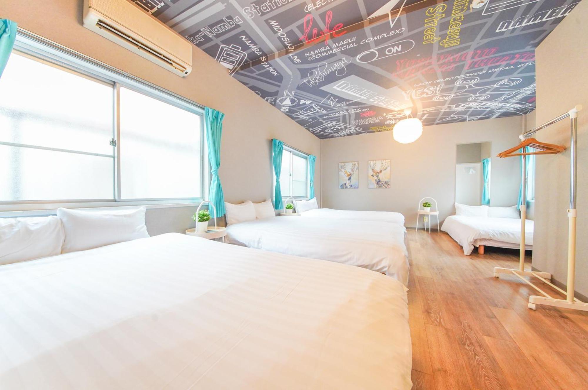 Sanacion Namba 難波千日前の5Ldk120平米 駅徒歩2分 広々バルコニーでバーベキューも可能 Apartman Oszaka Kültér fotó